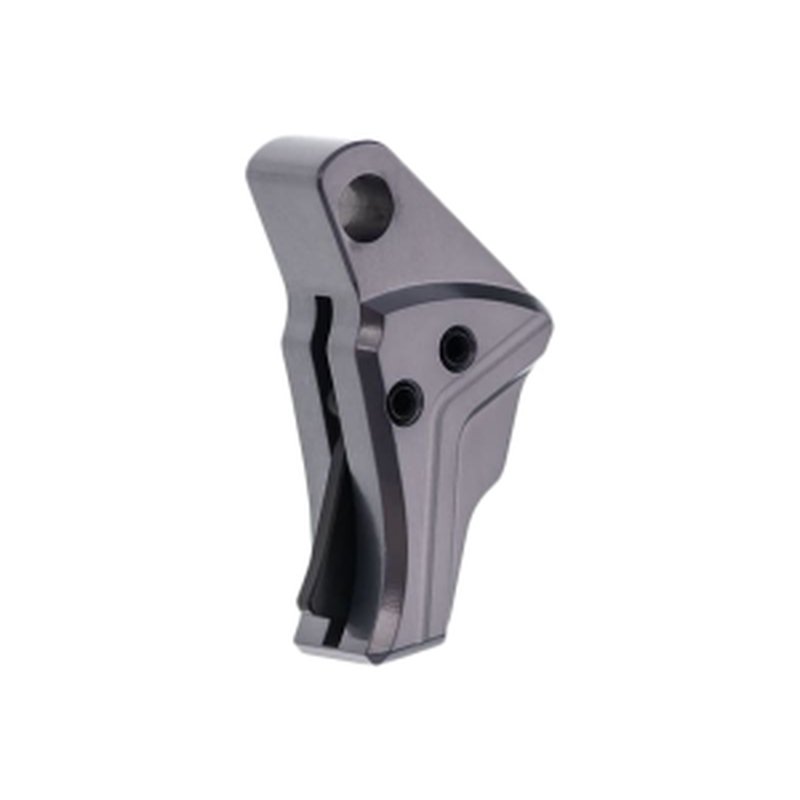 Tyrant CNC I.T.T.S Grey/Black Aluminum Trigger for Glock Gen5 G19 G17 G23