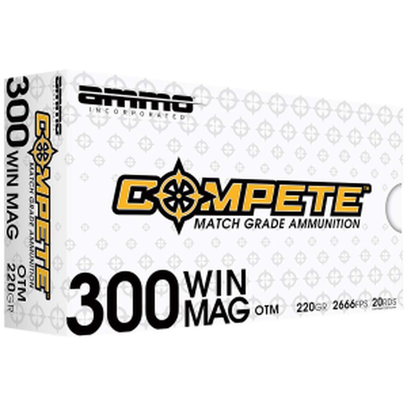 Ammo Inc 300WM190BTHPA20 30-06 Match 190gr BTHP Ammunition