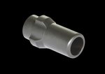 Griffin Armament 3-Lug Barrel Adapter 9mm Luger 1/2x28 Thread Black Melonite QPQ 3L1228