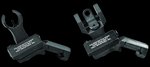 Troy Ind 45-Degree Folding BattleSight Set HK Front Round Rear Black Hardcoat SSIG45SHRBT00