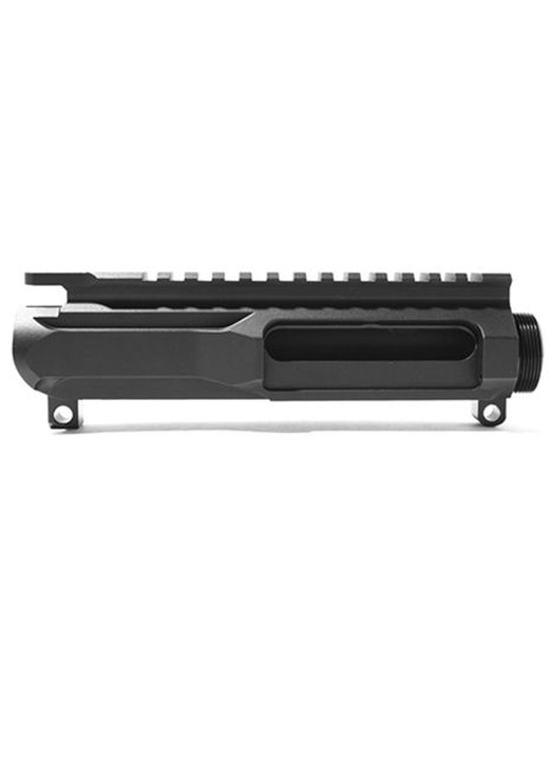 Ammunition Storage Components AR15 Billet Slick Side Upper Receiver Stripped, Hardcoat Anodize Black
