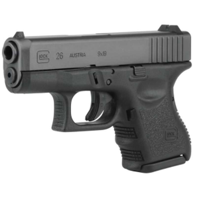 Glock G26 Gen3 9mm Subcompact 3.5in 15-Round Black