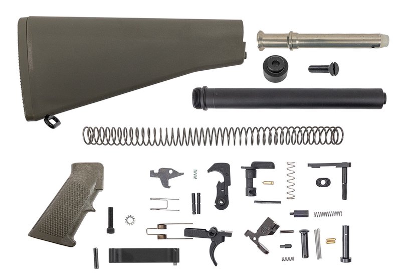 PSA A2 Classic Rifle Lower Build Kit, ODG