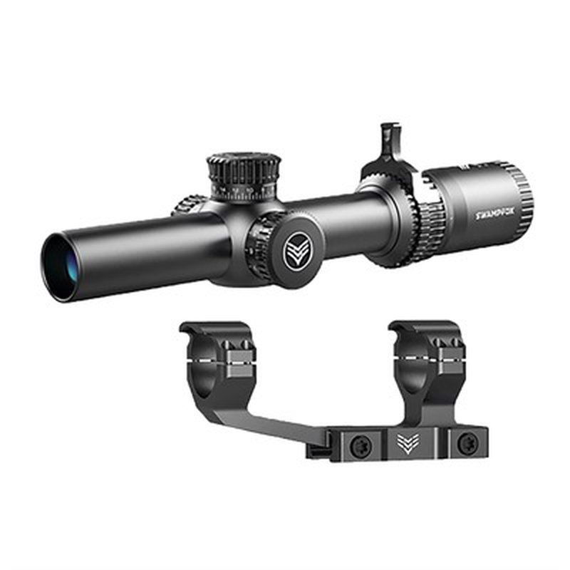 SWAMPFOX OPTICS - TOMAHAWK LPVO 1-4X24MM SFP ILLUMINATED RIFLE SCOPE