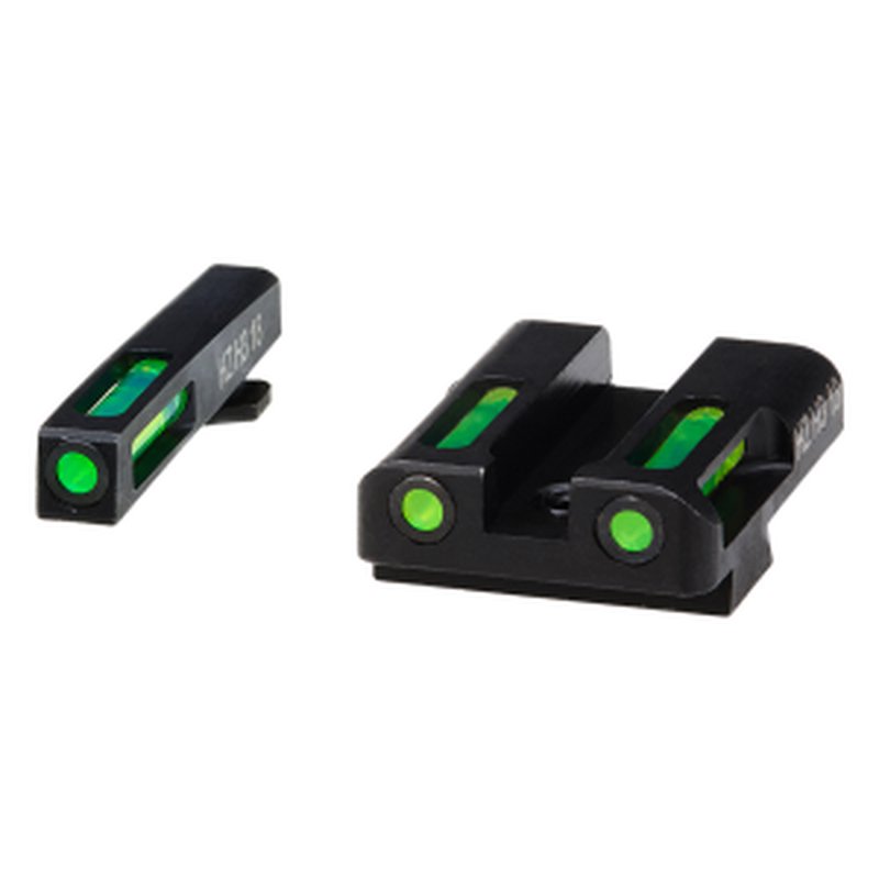 Hiviz LiteWave H3 Glock Gen 1–5 Front & Rear Tritium Fiber-Optic Sight Set