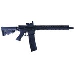 American Tactical ALPHA MAXX AR-15 Rifle, 16" 1:8 Barrel, 15" M-LOK Handguard, With (1) 60 Round Magazine and Red/Green Reflex Sight, Black