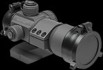 NCStar DRGB135U 35mm Tri-Color Red Dot Sight 1x 3 MOA Urban Gray
