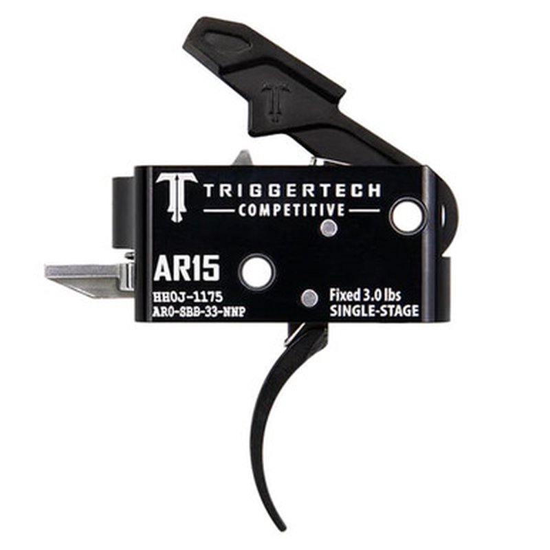 TriggerTech AR-15 Single Stage Competitive Pro Curved Trigger 3.0lb