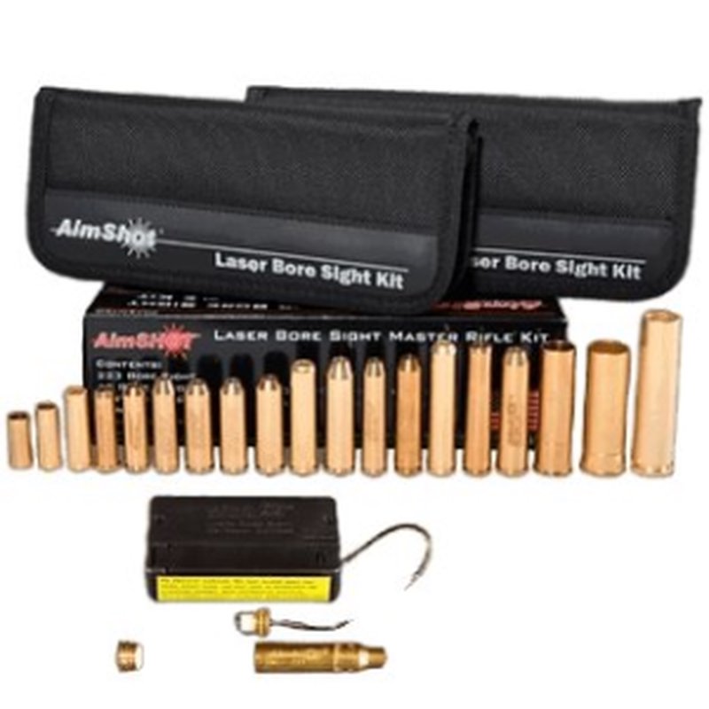 AimShot Master 2 Multi-Caliber Bore Sight Kit with Red Laser