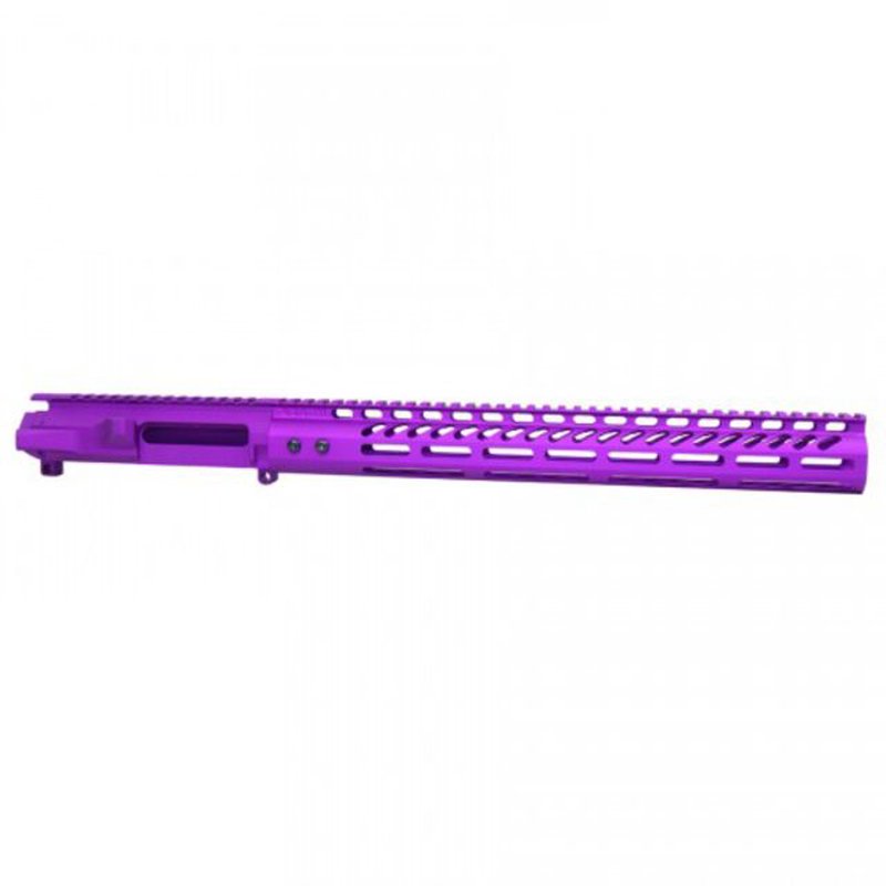 Guntec USA AR 15 Stripped Billet Upper Receiver w/15in Ultralight Series M-Lok Handguard