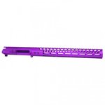 Guntec USA AR 15 Stripped Billet Upper Receiver w/15in Ultralight Series M-Lok Handguard