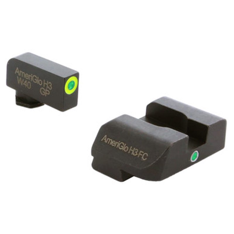 AmeriGlo GL5301 i-Dot Night Sight Set Glock Gen 5 Green Tritium