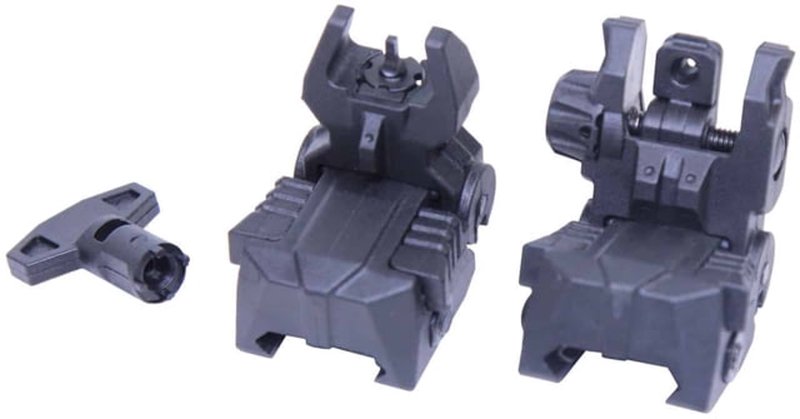 Guntec USA AR-15 Tactical Polymer Spring Assisted Folding Sights