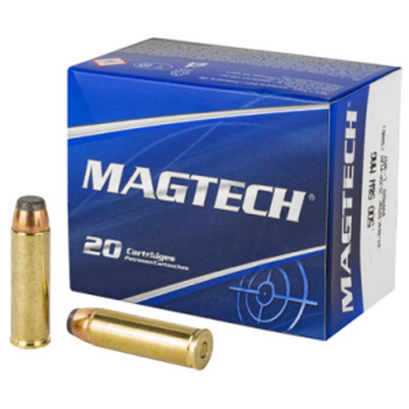 Magtech Range/Training .500 S&W Magnum 325gr Semi-Jacketed Soft Point Flat (20 Rounds)