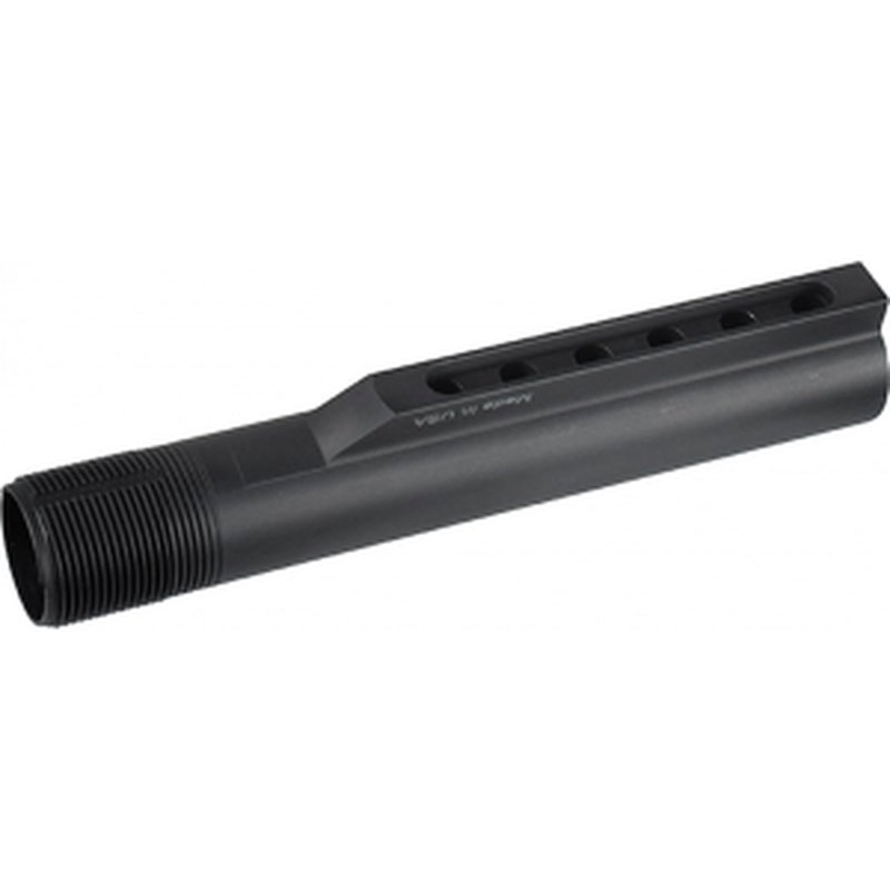 UTG Pro AR-15 Receiver Extension Tube, 6-Position, 6061-T6 Aluminum, Matte Black Anodized.