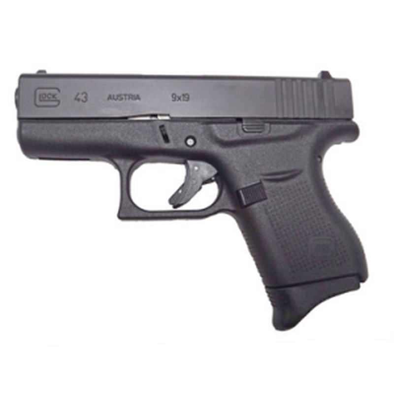 Pearce Grips Grip Magazine Extension for Glock 43 (Black)