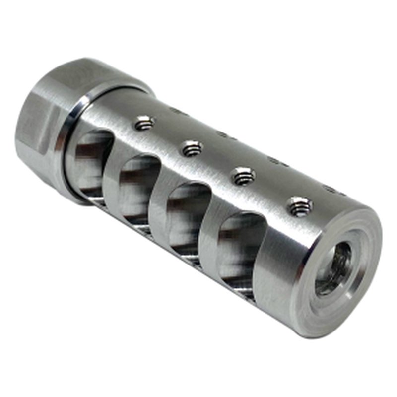 American Precision Arms The Answer Gen 3 Micro Bastard Brake 1/2x28 - .223 Remington - Stainless Steel