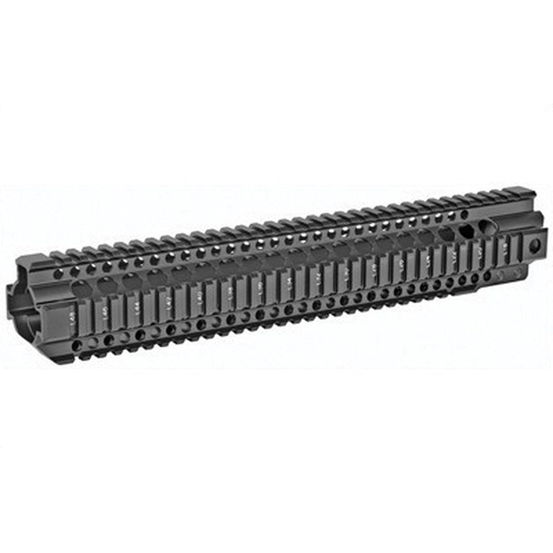 Midwest Industries 14" Quad Rail Combat T-Series Free Float Handguard, Black Anodized - MI-CRT14
