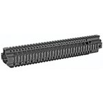 Midwest Industries 14" Quad Rail Combat T-Series Free Float Handguard, Black Anodized - MI-CRT14