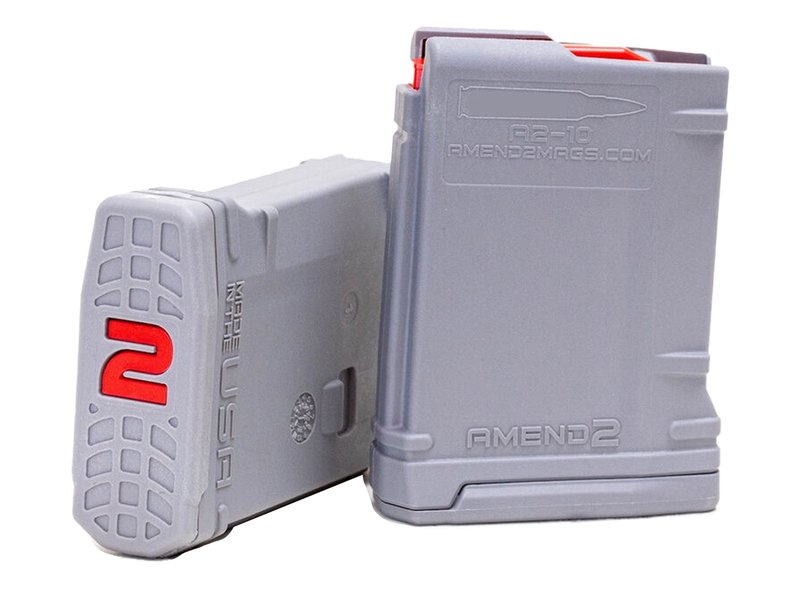 Amend2 MOD-2 AR-10 Magazine 10 Round .308 Winchester Gray Polymer