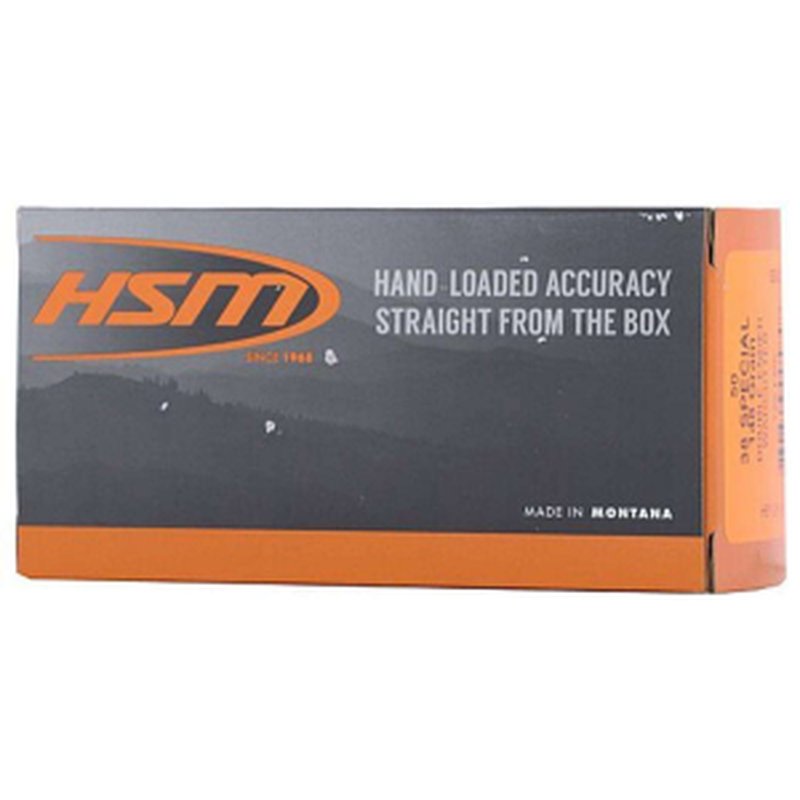 HSM 38 Special 148gr Hard Cast DEWC Pistol Ammunition
