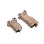 STRIKE INDUSTRIES Angled Vertical Grip with CMS (Picatinny) Long FDE