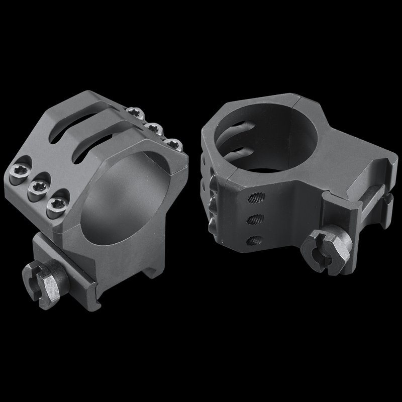 Weaver Mounts Six-Hole Picatinny Scope Rings 30mm Extra High Matte Black