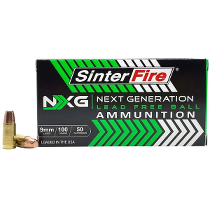 SinterFire SF9100NXGLF 9mm 100gr Lead Free Ammunition