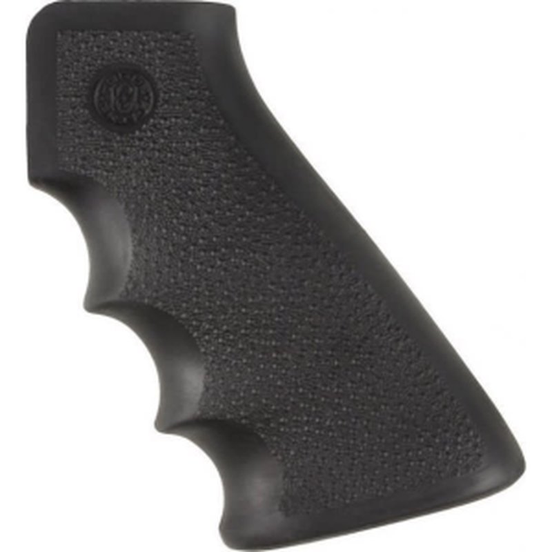 Hogue OverMolded Rubber Grip with Finger Grooves (Cobblestone Texture) Black - 15000
