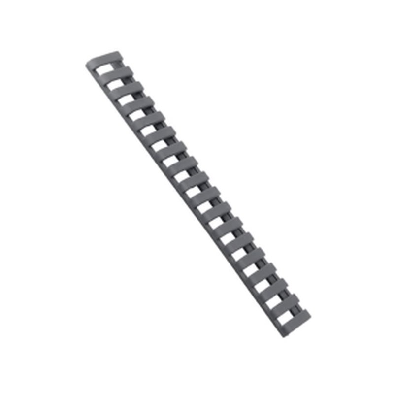 Ergo 7in Low Profile Picatinny Rail Cover Polymer Graphite Gray 3-Pack