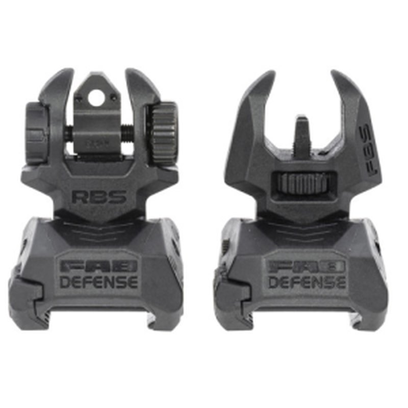 MEPROLIGHT FRBS - Flip Backup Sights -2 Dot Rear/Orange Hyper