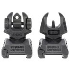 MEPROLIGHT FRBS - Flip Backup Sights -2 Dot Rear/Orange Hyper