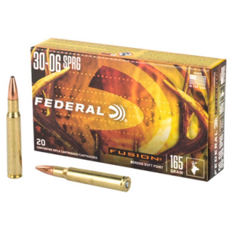 Federal Fusion .30-06 Springfield Soft Point 165gr Ammo, 20 Rounds