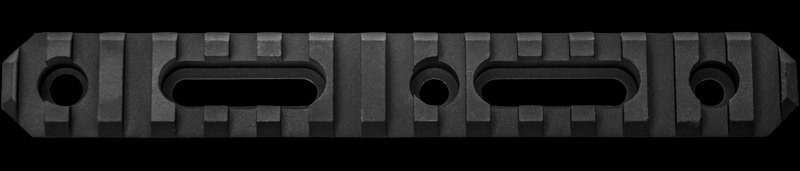 GrovTec GTSW191 6in 15-Slot Picatinny Rail Section Black Anodized (AR-15)