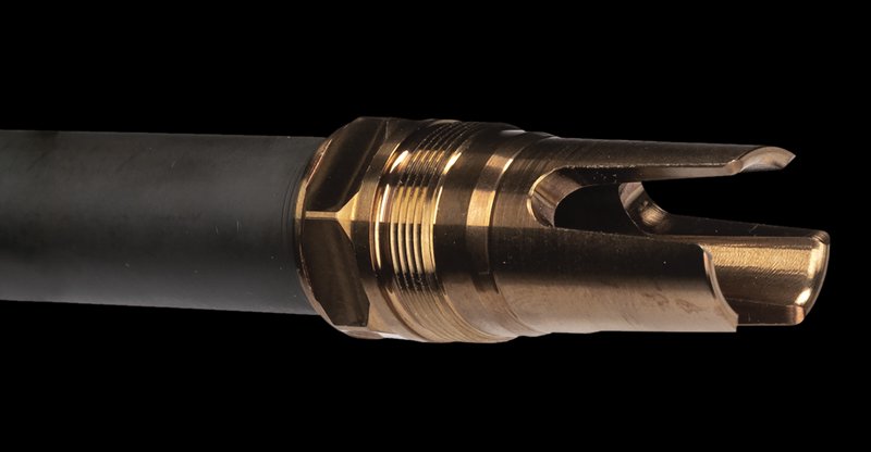 Q LLC 7.62 Steel Quick-Attach Flash Hider 3/4x24 Threads 2.13in
