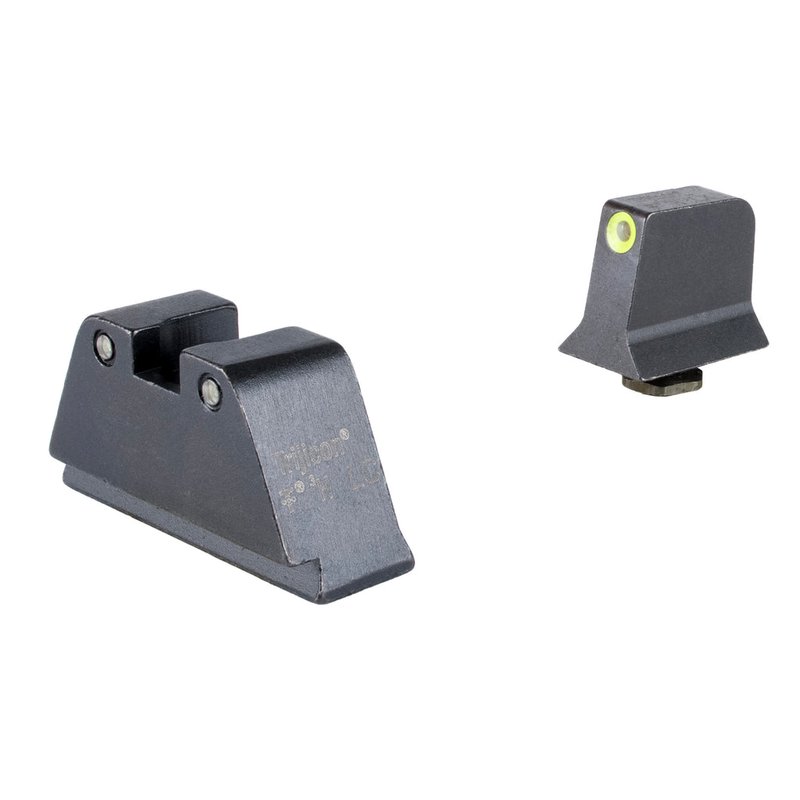 Trijicon Glock Night Sight Set Suppressor/Optic Height Yellow Front Black Rear GL201-C-601135