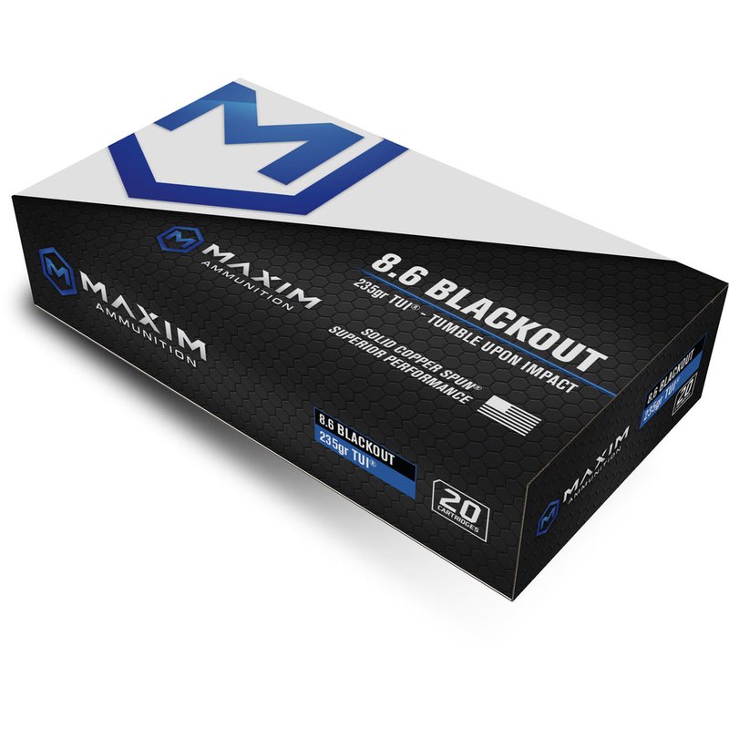Maxim Defense Industries 8.6 Blackout Short Barrel Ammunition 285gr MXM-49143