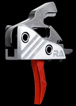 Rise Armament Blitz AR Trigger for AR-15/AR-10 Black Red Silver RA524RED