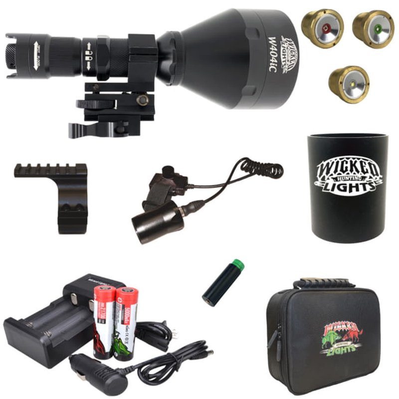 Wicked Hunting Lights W403iC LED Deluxe Night Hunting Light Kit