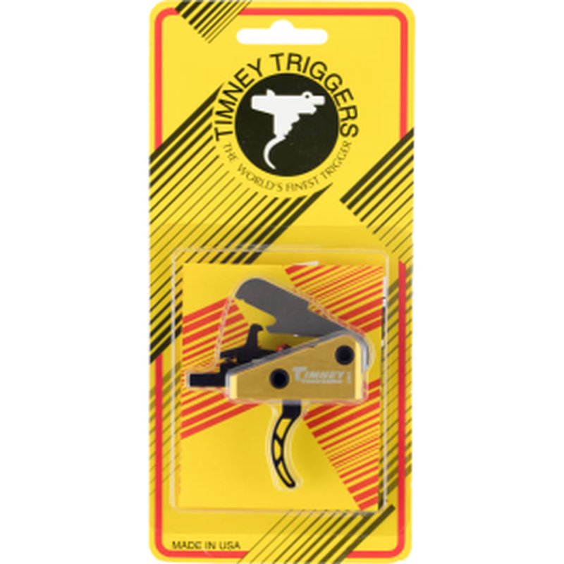 Timney Triggers 661S AR15 Competition Skeletonized Trigger with Small Pin Steel w/ Aluminum Housing Black/Gold