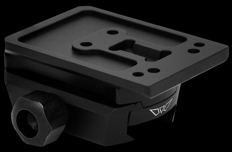 Warne Red Dot Riser Mount Holosun AEMS Black Aluminum Co-Witness Picatinny 6104M