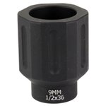 Battle Arms Development Hex Flashcan 9mm 1/2x36 Anodized Blast Diverter