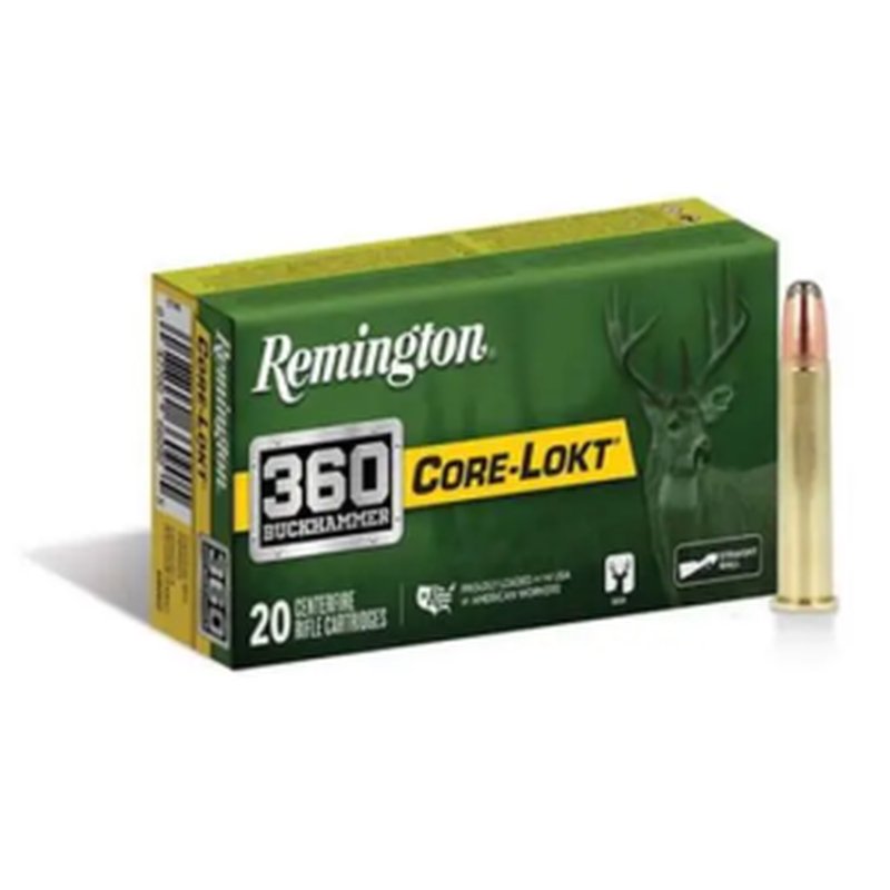 Remington R27742 360 Buckhammer Core-Lokt SPCL 180 Grain Soft Point Ammunition