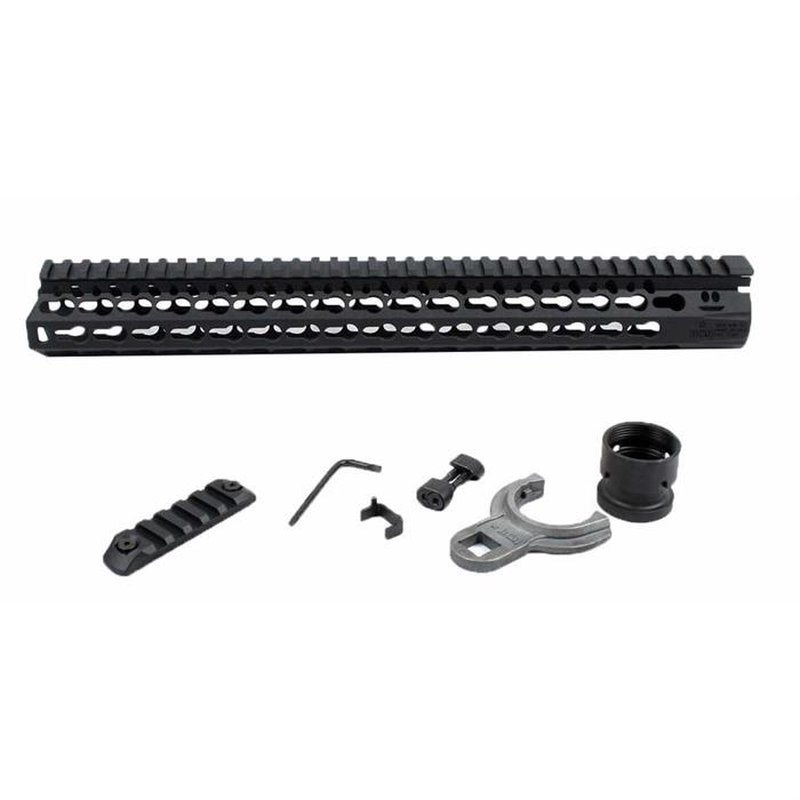 Bravo Company KMR Alpha 17" Keymod Free Float Handguard for AR-15 Black