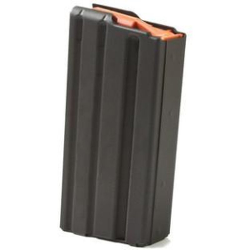 ASC AR-15 Magazine .223 Black Stainless Steel 20 Round Orange Follower