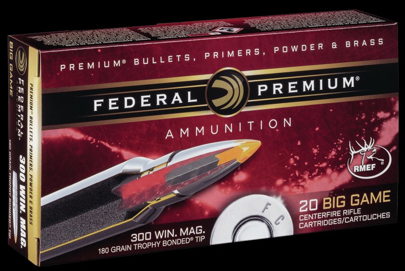 Federal Premium Trophy Bonded Tip .300 Win Mag 180 Grain TB Ammunition