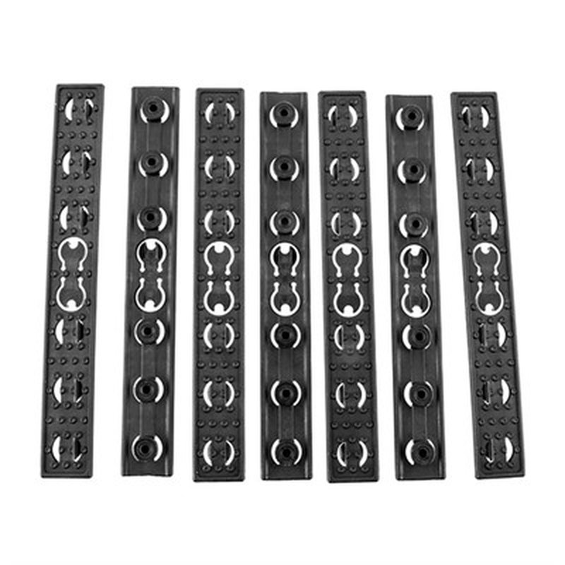 Knight's Armament KeyMod Flat Panel Cover Kit 5.5in Polymer 7-Pack
