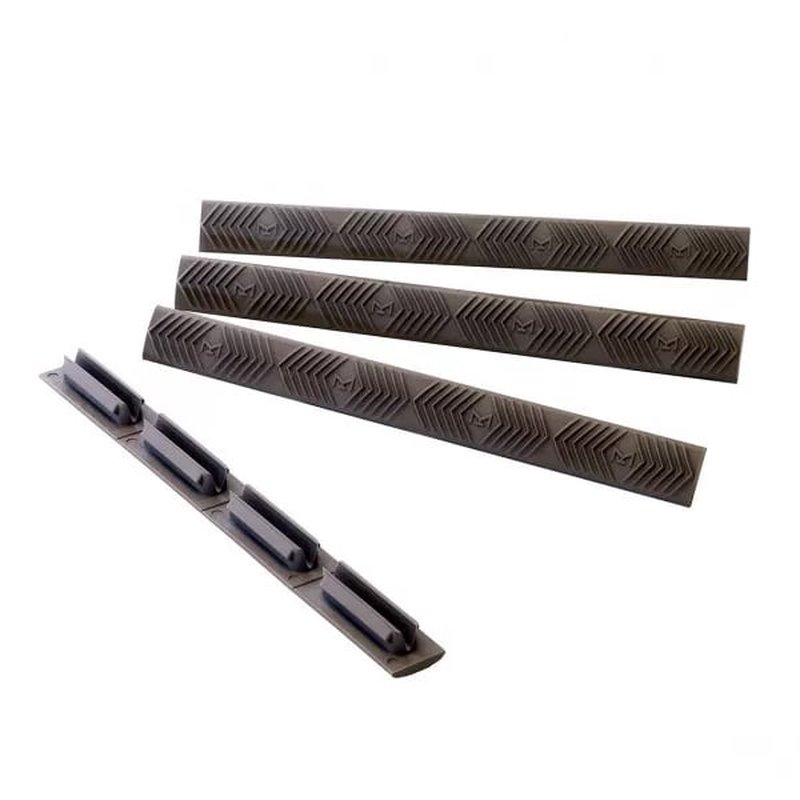 ERGO M-Lok Wedgelok Rail Covers (4-Pack), OD Green