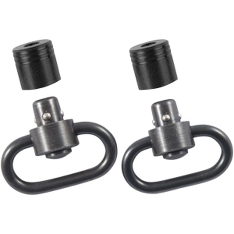 Outdoor Connection PBS19122 Push Button Swivel Set 1.25" Black Steel