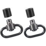Outdoor Connection PBS19122 Push Button Swivel Set 1.25" Black Steel